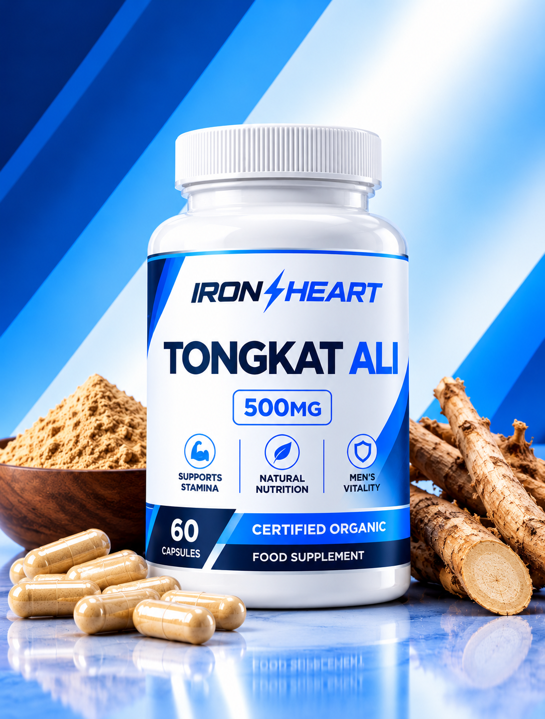 Organic Tongkat Ali 500mg Capsules