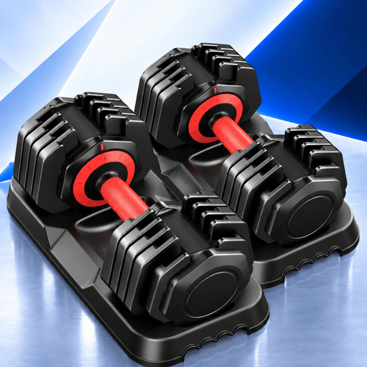 Adjustable Dumbbells – Space-Saving Weight Set