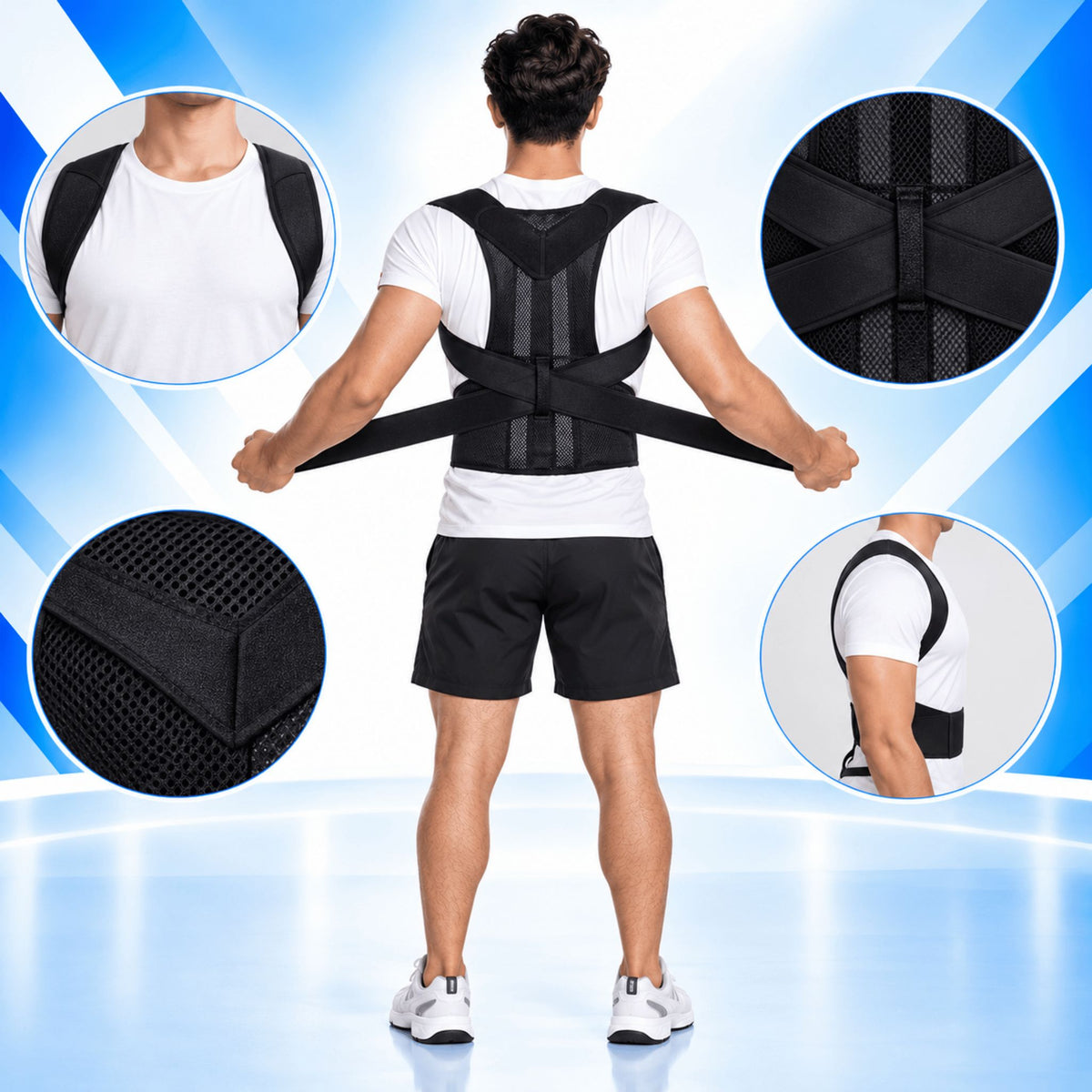 Posture Corrector – Adjustable Back & Shoulder Support Brace