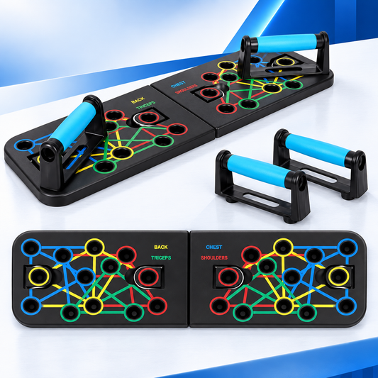 Foldable Push Up Board – Multi-Function Push Up Bar Set