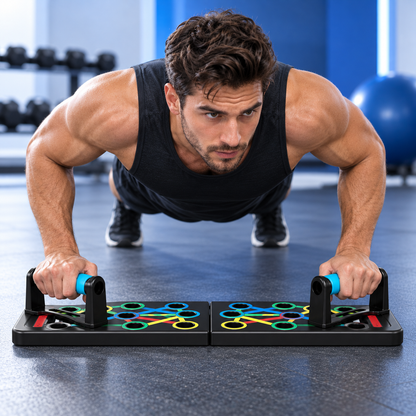 Foldable Push Up Board – Multi-Function Push Up Bar Set