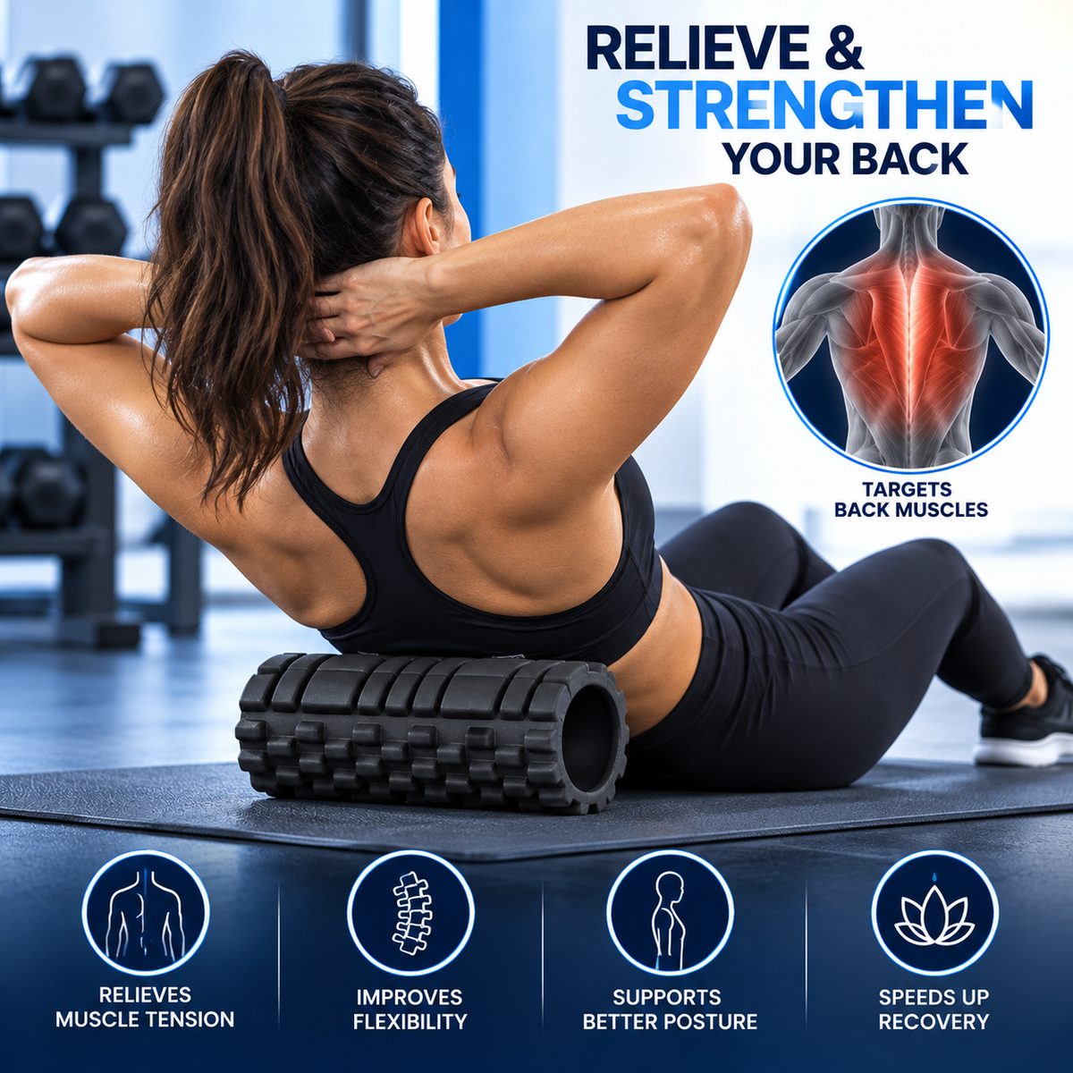 Foam Roller – High-Density Muscle Recovery Roller