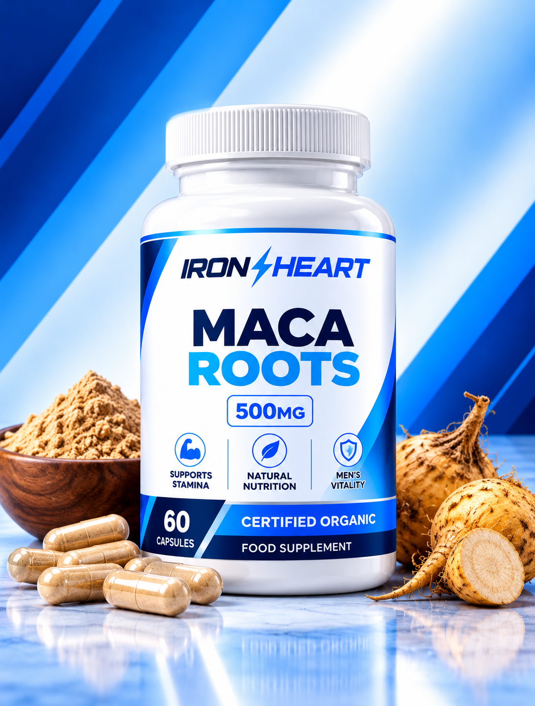 Organic Maca Root Capsules 500mg